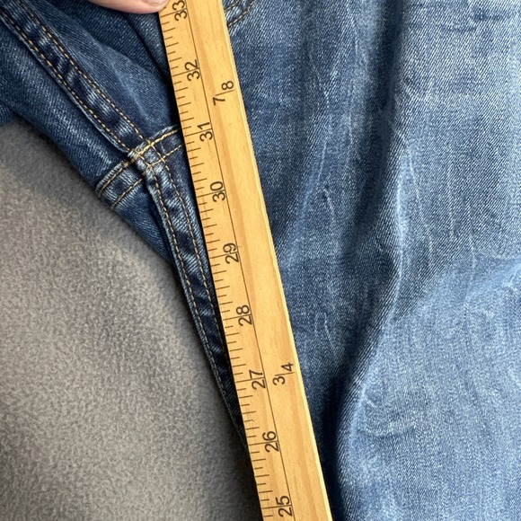 Levi's 502 Jeans Tapered Fit Stretch Denim Mens Big & Tall Size 46x34 Blue - Picture 7 of 11